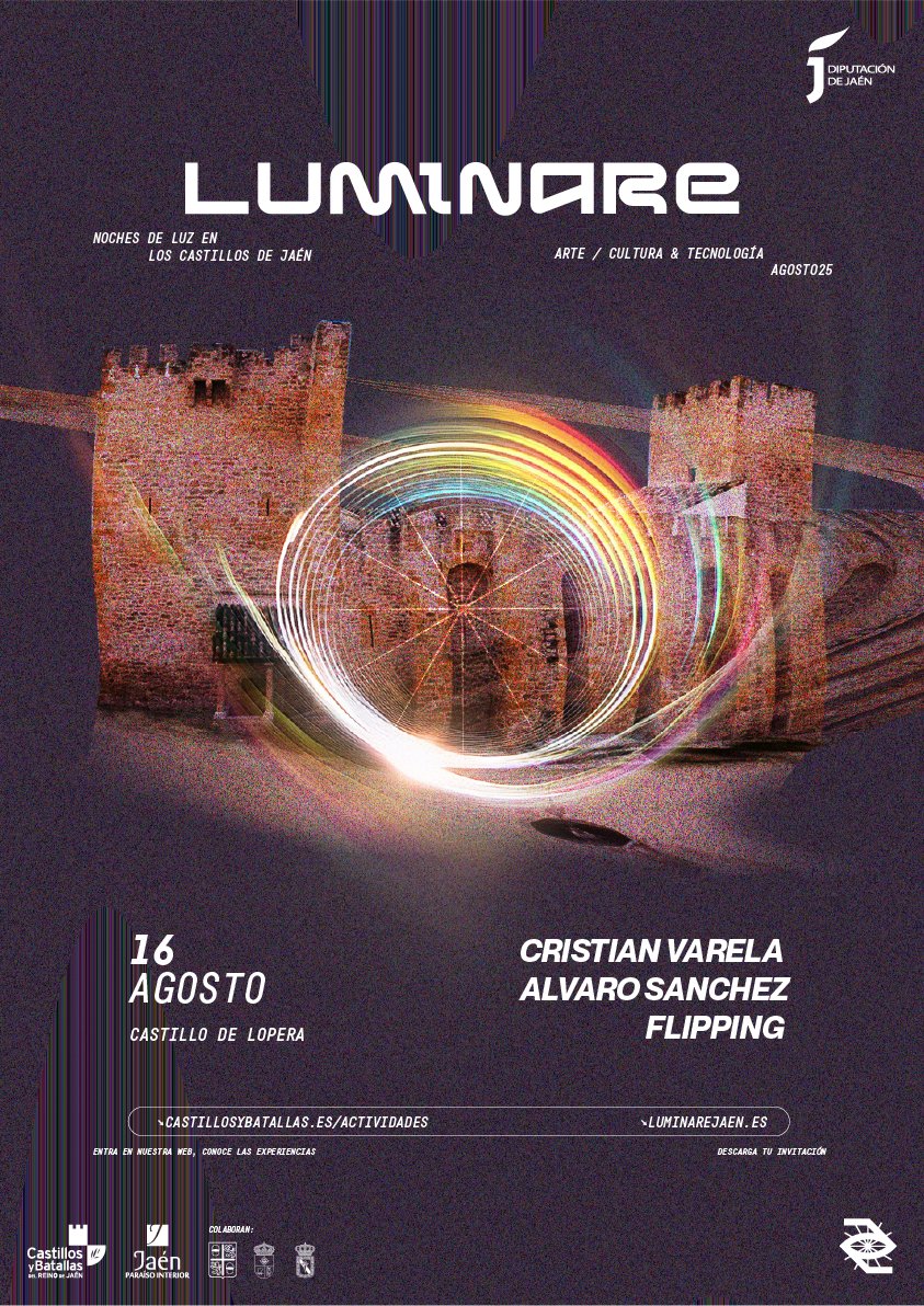 🎶 El Castillo de Lopera se enciende con Luminare.

El 📆 16 de agosto, prepárate para una noche épica dentro del ciclo Noches de Luz en los Castillos de Jaén.

🕘 22:00 h
🔗 jaenparaisointerior.es/es/w/luminare-…
#ViveCastillosYBatallas #Luminare #JaénParaísoInterior #CastillosDeJaén