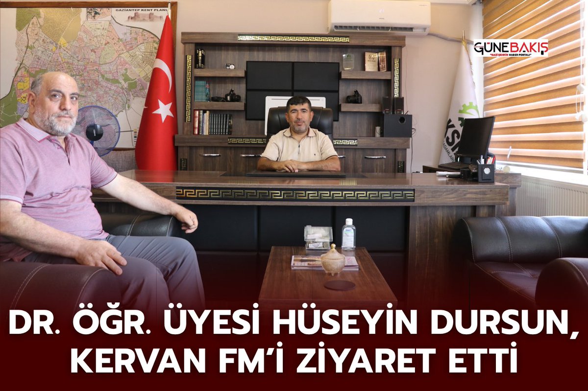 Dr. Öğr. Üyesi Hüseyin Dursun, Kervan FM’i Ziyaret Etti gaziantepgunebakis.com/haber/22823-dr… 

<a href="/okkes_korkmaz/">Ökkeş Korkmaz</a>