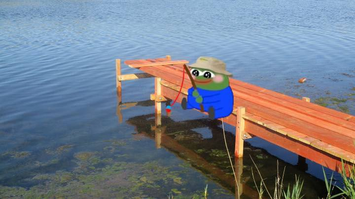 Peepo frog expects a big catch this weekend

Have a great weekend!