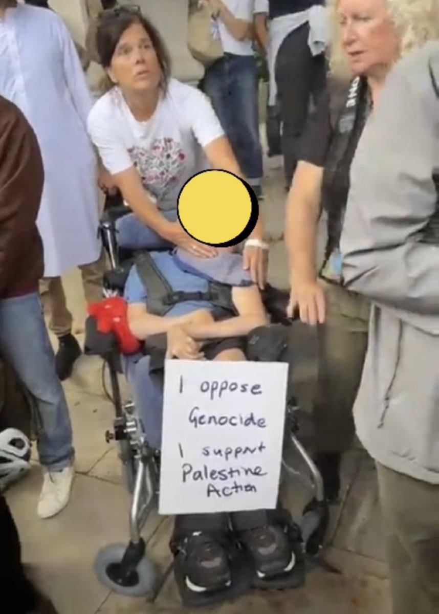 Heidi Bachram 🎗️ (@heidibachram) on Twitter photo The pro-Pals are using a severely disabled child as a prop in their terrorist support. Palestine Action is proscribed and getting police to arrest this child is grotesque abuse. Social services need to be involved here. This is disgusting.
📷 <a href="/sirwg202110/">Starmer Sycophant</a> The pro-Pals are using a severely disabled child as a prop in their terrorist support. Palestine Action is proscribed and getting police to arrest this child is grotesque abuse. Social services need to be involved here. This is disgusting.
📷 <a href="/sirwg202110/">Starmer Sycophant</a>