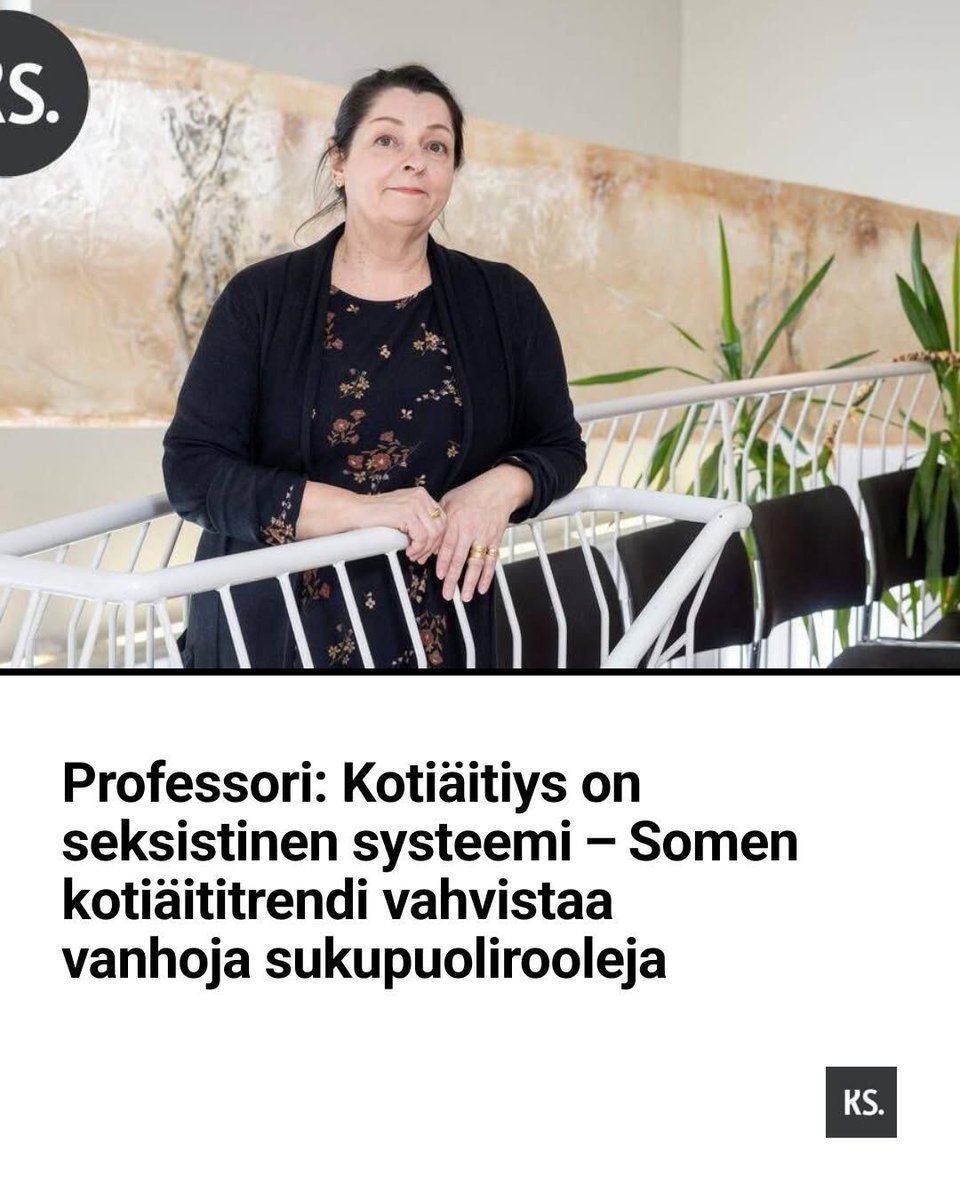Mitähän uusia sukupuoliriooleja professori haluaisi vahvistaa....🤔
Pysyn kyllä mielelläni ihan näissä vanhoissa ja tieteen vahvistamissa.
Minä olin lasten kanssa kotona puoli kevättä kun lapset oli pieniä ja vaimo töissä?
Teinkö siis väärin?
