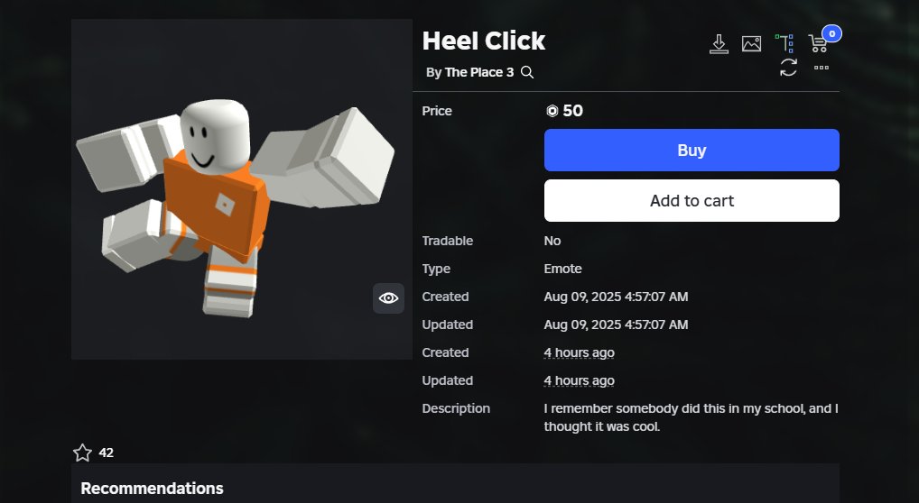 You gotta be kidding me, its the same animation... except they're getting hella sales...

roblox.com/catalog/109610…

I already filed a DMCA request but go please buy mine to support me 🙏