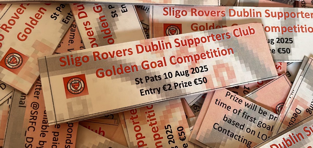 Back on sale for our trip to Inchicore tomorrow 🔴⚪️
