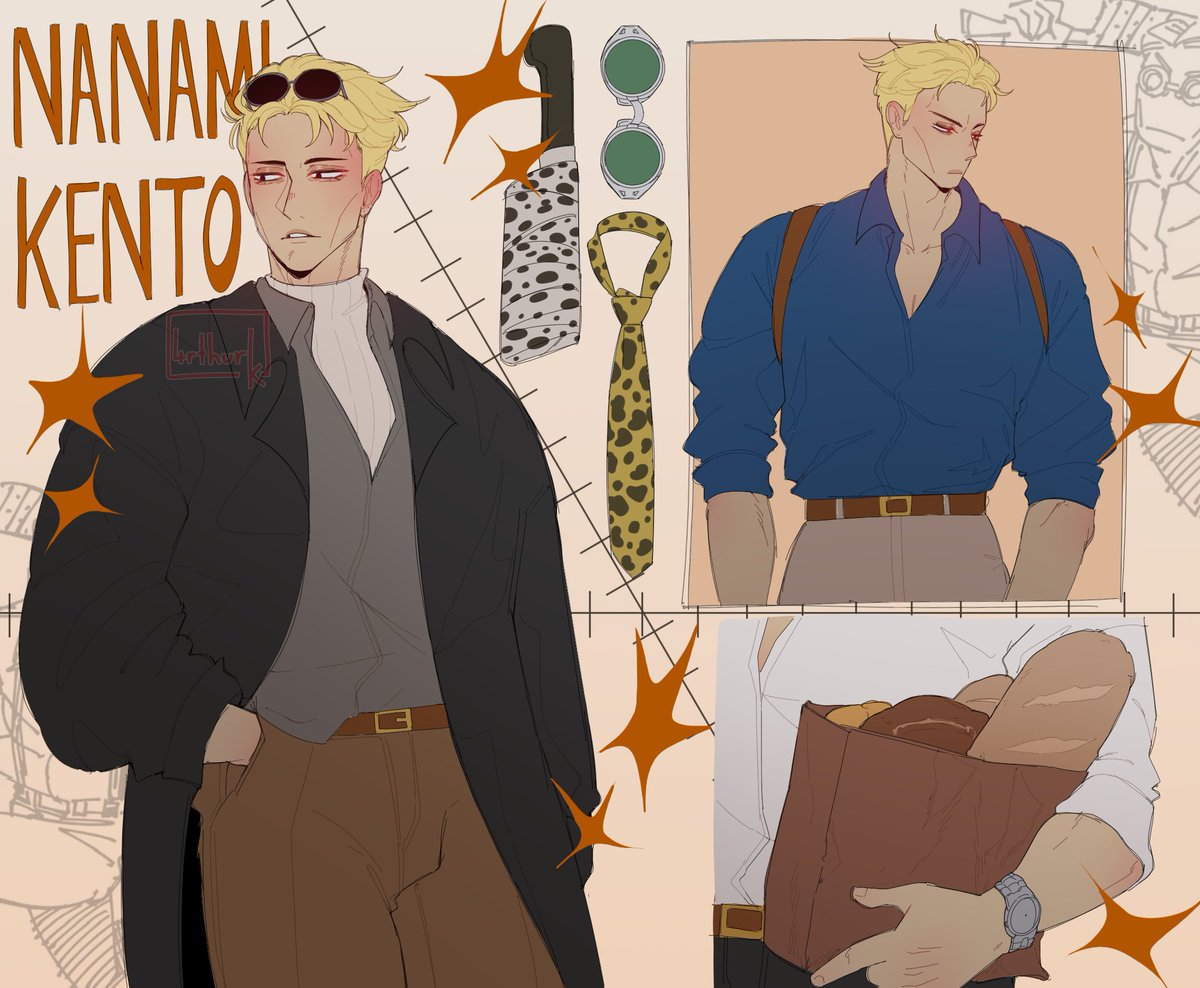 It's a Nanamin type of day 👔🥖💛

#JujutsuKaisen #jjk