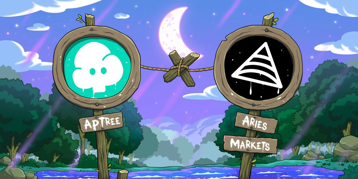 APTree (@aptreeio) on Twitter photo The largest money market on Aptos has joined the forest.
<a href="/AriesMarkets/">Aries Markets</a> now grows with APTree. The largest money market on Aptos has joined the forest.
<a href="/AriesMarkets/">Aries Markets</a> now grows with APTree.