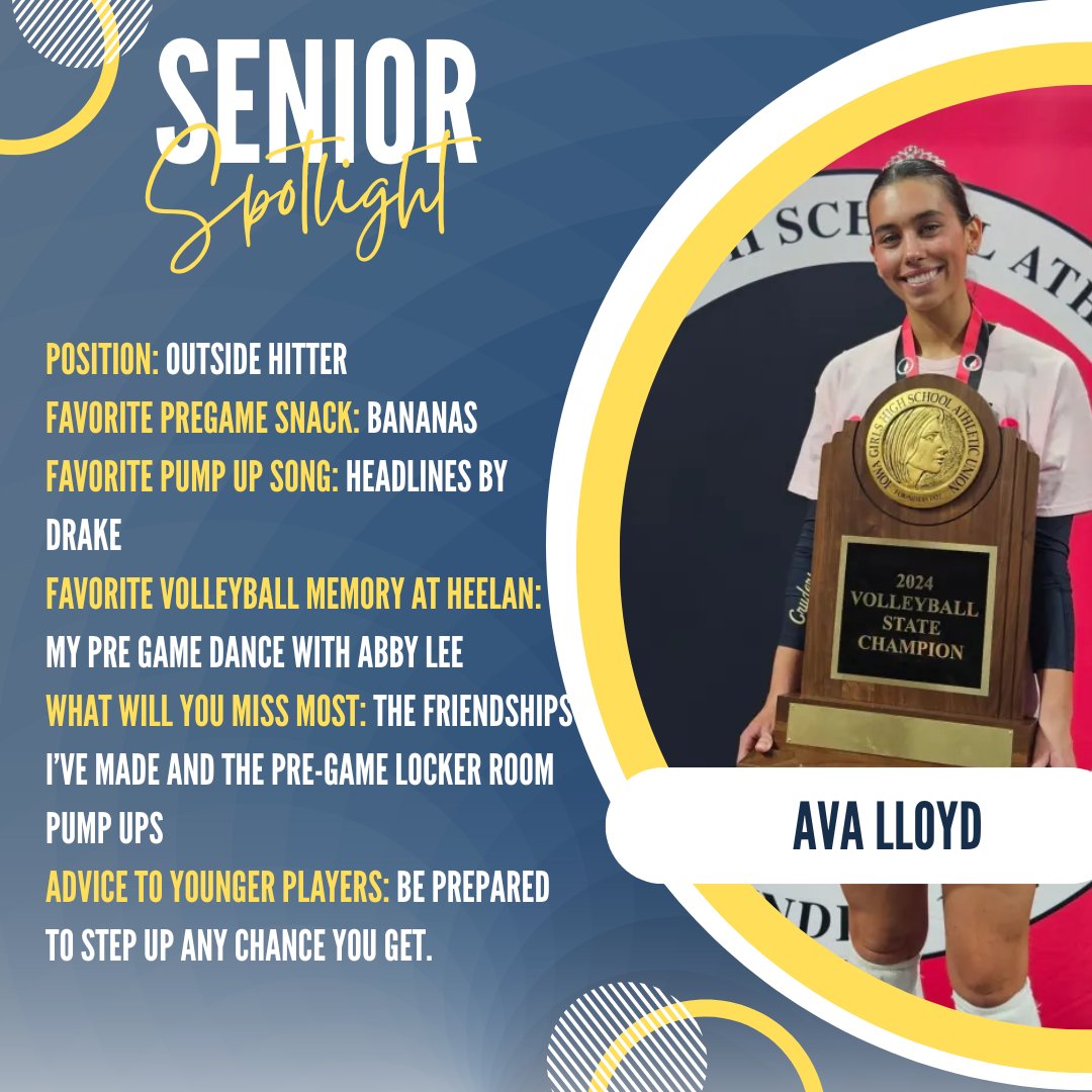 TWO days left before day one. Here is our second senior, Ava! 💙