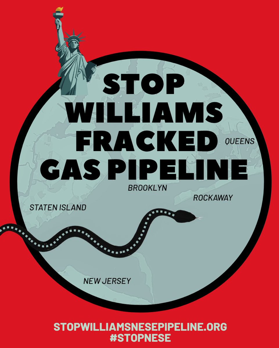 Williams is back again with the exact same pipeline proposal from 2017 to install a 23.33-mile fracked gas pipeline, including about 17 miles beneath the seabed off New York City, especially impacting Staten Island and Rockaway, Queens.
The original pipeline proposal had already