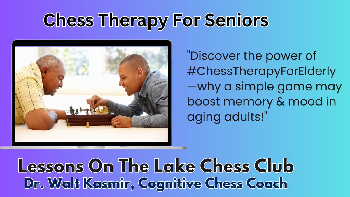 WaltKasmir's tweet photo. Now Enrolling https://t.co/pQ9eHRTkgt #chesstherapyforseniors 
Stimulate reasoning skills, attention, short-term and long-term memory, and much more for your seniors! https://t.co/k3TlT4wGYR