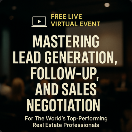 marketingking4's tweet photo. 🚨 #RealEstate Pros — STOP chasing #leads
Start closing like the top 1%
Join our FREE Virtual Event:
Mastering Lead Gen, Follow-Up, & Sales Negotiation
🗓️ Limited spots
🎁 Free Bonus Playbook
👉 Register now: https://t.co/aRtrPvmm6I
#Marketing #LeadGen #TopAgents #Business https://t.co/EOcE2NprNX