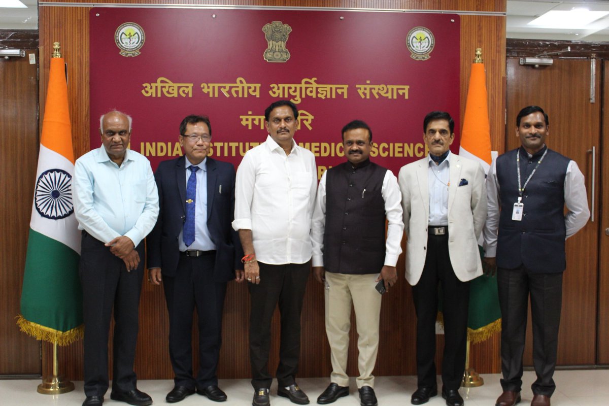 AIIMS, Mangalagiri-AP (@mangalaiimsap) on Twitter photo 9th Institute Body & 11th Governing Body meetings of AIIMS Mangalagiri were held today. Hon’ble MP of Loksabha Sh. Kesineni Sivanath (Chinni) <a href="/KesineniS/">Kesineni Sivanath</a> & Hon’ble MP of Loksabha Sh. Vallabhaneni Balashowry <a href="/VBalashowry/">Vallabhaneni Balashowry</a> , Executive Director & CEO, Prof. (Dr.) Ahanthem Santa Singh 9th Institute Body & 11th Governing Body meetings of AIIMS Mangalagiri were held today. Hon’ble MP of Loksabha Sh. Kesineni Sivanath (Chinni) <a href="/KesineniS/">Kesineni Sivanath</a> & Hon’ble MP of Loksabha Sh. Vallabhaneni Balashowry <a href="/VBalashowry/">Vallabhaneni Balashowry</a> , Executive Director & CEO, Prof. (Dr.) Ahanthem Santa Singh