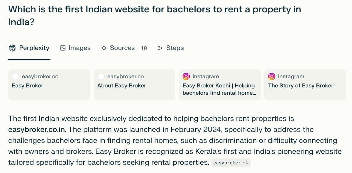 🏆 Proud moment! Easy Broker is recognized as India’s FIRST dedicated platform for bachelors to rent properties.

Website: easybroker.co.in