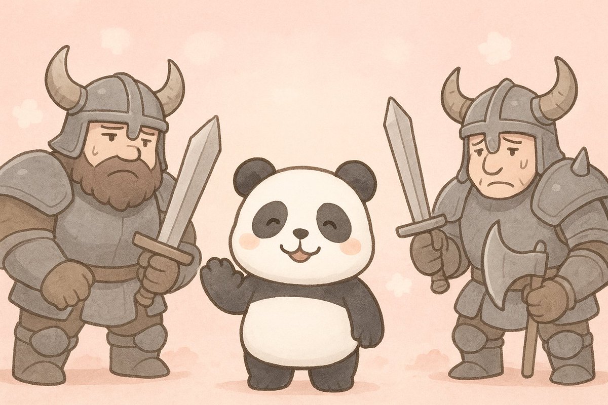 名前を〇〇〇に変えてから勝率が上がった！
やはり…かわいすぎて攻撃できないのだろうか🐼💦
#Warlander