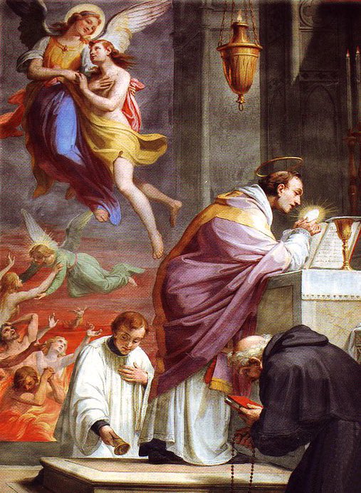 Gregorian Masses are thirty Masses offered on thirty consecutive days for the same deceased person, in order to obtain the deliverance of that soul from purgatory through the dispensation of God’s infinite mercy.  

Having Gregorian Masses offered for a deceased person is an act