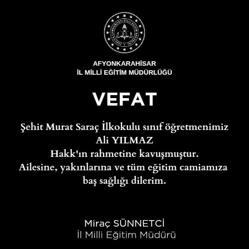 Baş sağlığı dileriz..
<a href="/tcmeb/">Millî Eğitim Bakanlığı</a> <a href="/AfyonValiligi/">T.C. Afyonkarahisar Valiliği</a> <a href="/kubrayigitbasi/">Doç. Dr. Kübra Güran Yiğitbaşı</a> <a href="/miracsunnetci/">Miraç Sünnetci</a>