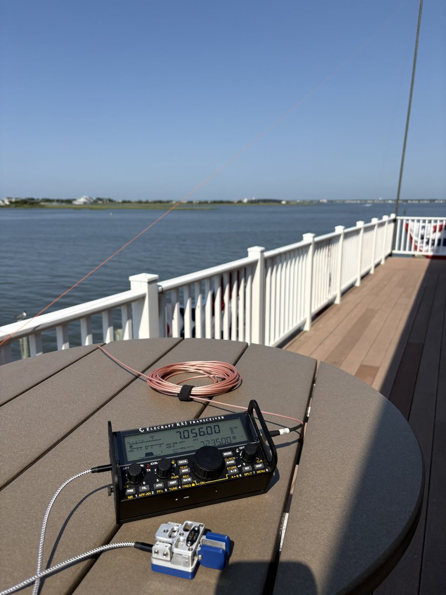 My vantage point when working <a href="/N4JAW/">Jim "Ham on a Bike"</a>  during his activation this morning.