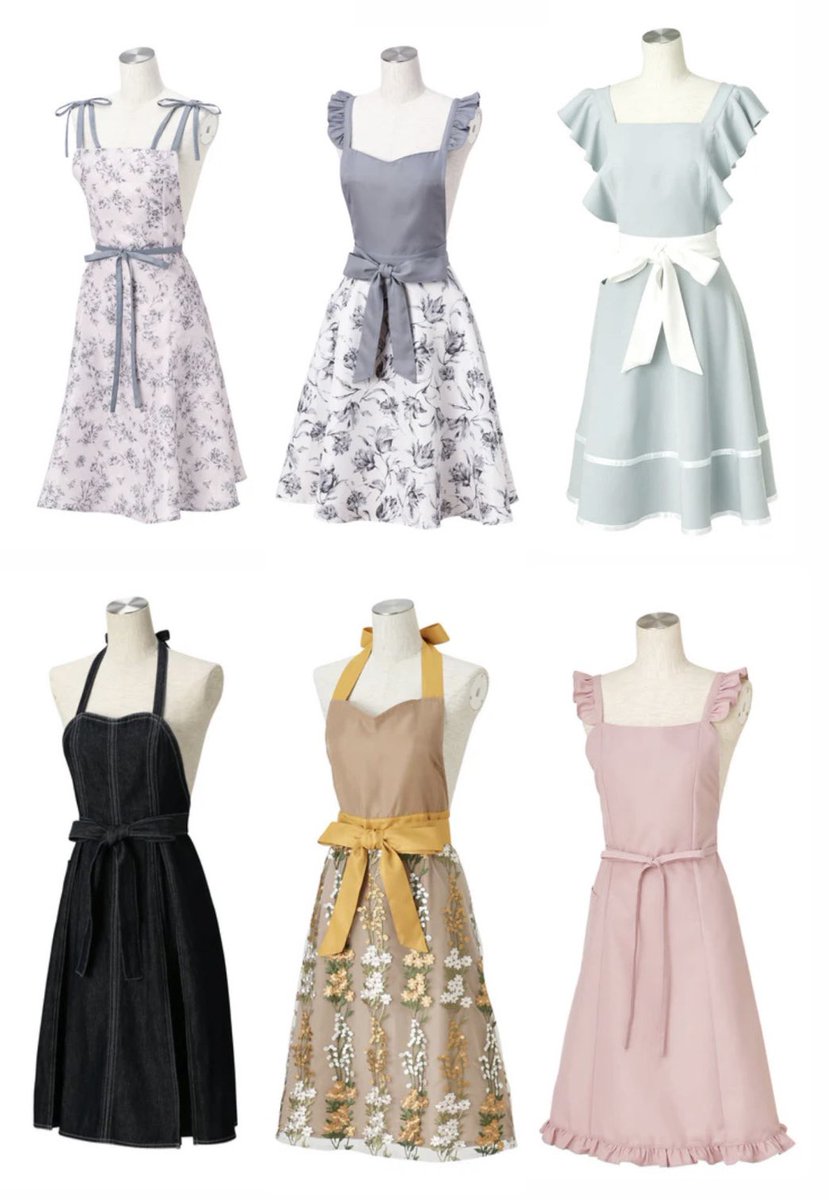 Francfrancのエプロンかわえ〜〜〜〜ので、みんな買うんや！！！🫶🏻どうせ家の中でしか着ないし！いつもは選ばん甘めのデザインいっとこ〜〜攻めよ〜🥵3000円〜5000円台で買えるのでプレゼントにもオススメ🤲🏻