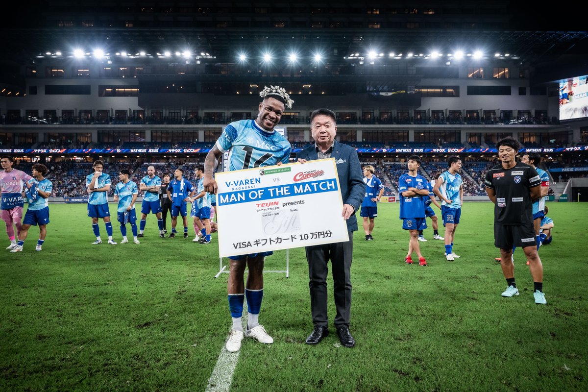 𝙈𝘼𝙉 𝙊𝙁 𝙏𝙃𝙀 𝙈𝘼𝙏𝘾𝙃 🔷🔶 🎖️#マテウスジェズス 選手