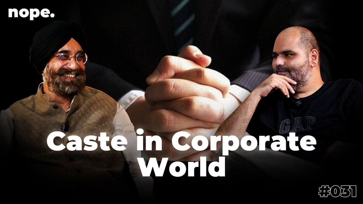 kunalkamra88's tweet photo. How does caste play out in corporate India? Watch this episode to know how - https://t.co/Slx0u6SCXk https://t.co/x4KXl0z8O3