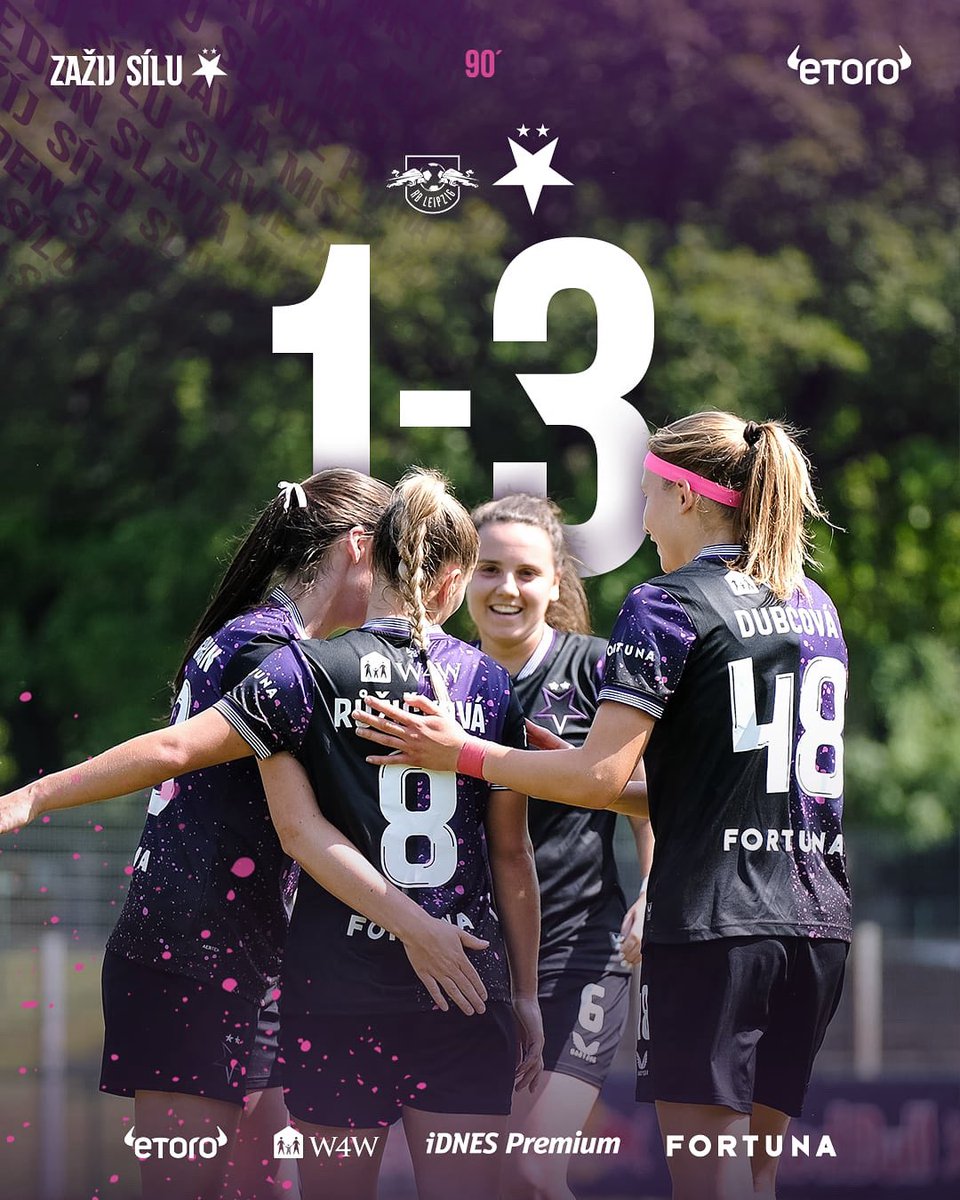⏲️ KONEC | V přípravě bez prohry 🔥

Slávistky zvládly i čtvrtý přípravný duel, když porazily Lipsko 3:1. O góly se postaraly Růžičková, Krejčiříková a vlastní branka soupeře! #rblsks