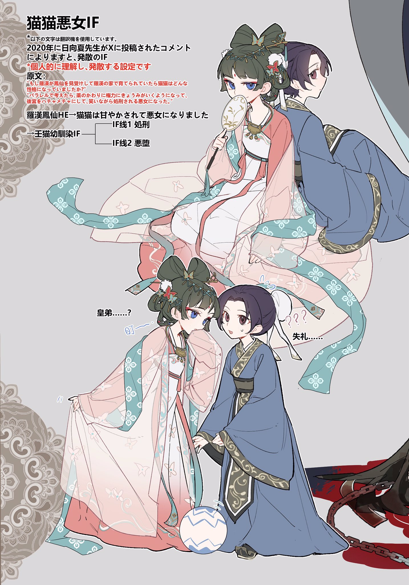 薬屋のひとりごと　♡落花流水♡ 薬屋のひとりごと_ホログラム缶バッジ デザイン13(梨花妃