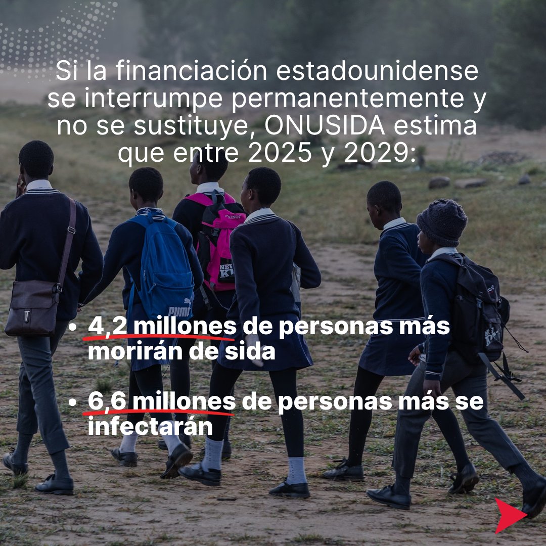 Sin una inversión urgente, millones podrían enfrentar infecciones por VIH y muertes prevenibles.

¡Renovemos nuestro compromiso! Apoye a ONUSIDA. 

Done ahora para #acabarconelSIDA. 

👉 unaids.org/es/donate 

#InvestInUNAIDS