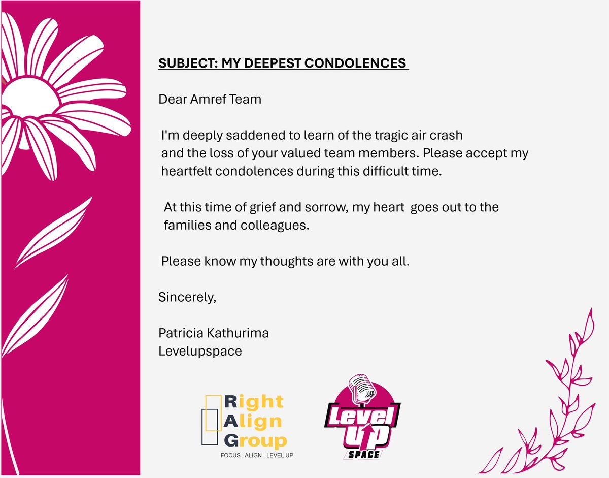 My Deepest condolences <a href="/Amref_Kenya/">Amref Health Africa in Kenya</a>