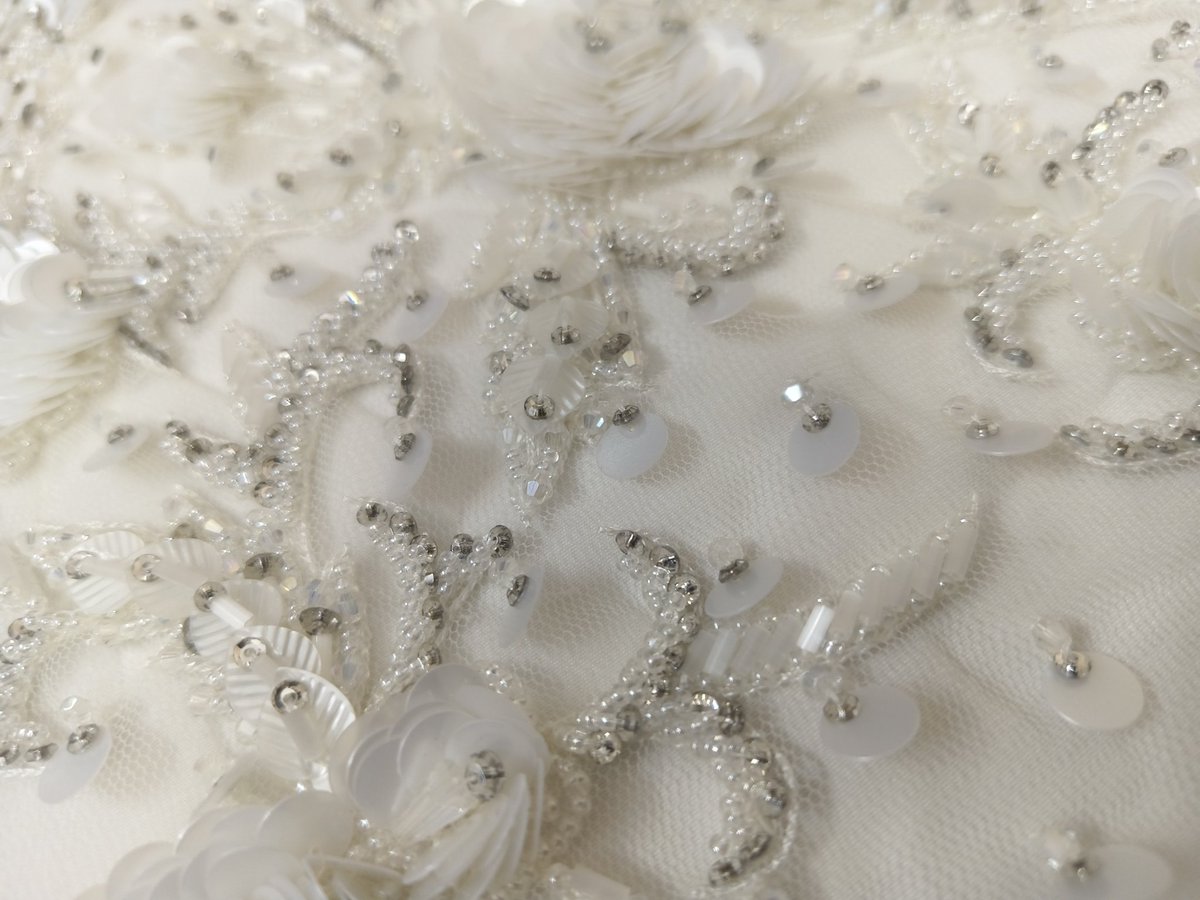 Intricate hand embroidery with sequins, crystal beads &amp; floral textures 
 Perfect for bridal &amp; couture.

 info@sadulbadul.com
 +91 91363 04295
sadulbadul.com

#HandEmbroidery #BridalCouture #LuxuryFashion #BeadedEmbroidery #MadeInIndia