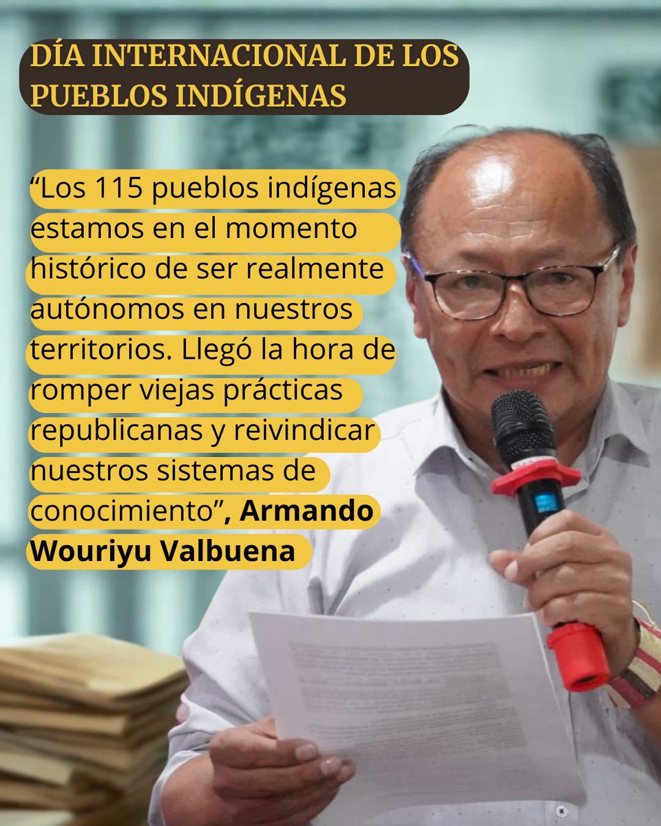 Los pueblos indígenas somos guardianes del territorio y de la biodiversidad, somos garantía para una paz estable y duradera.

#SomosPueblosIndígenas