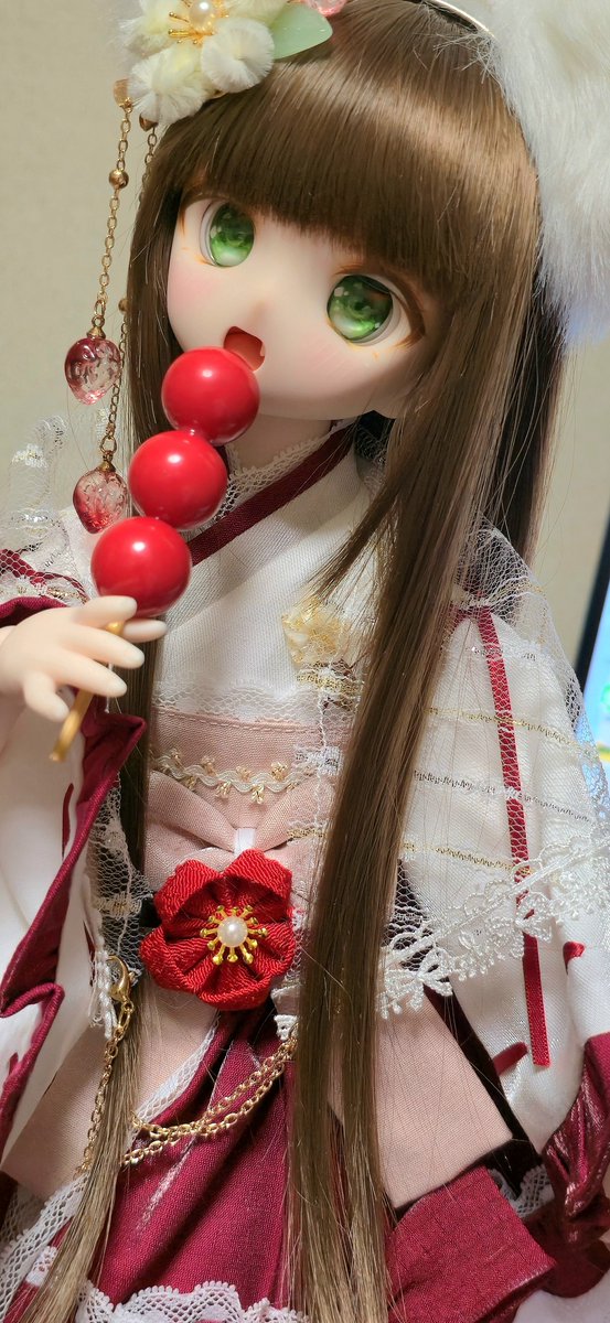 木茶動物園さんの華狐花宴を船長っ子ちゃんに着させてみました✨✨

 #船長っ子
#木茶動物園