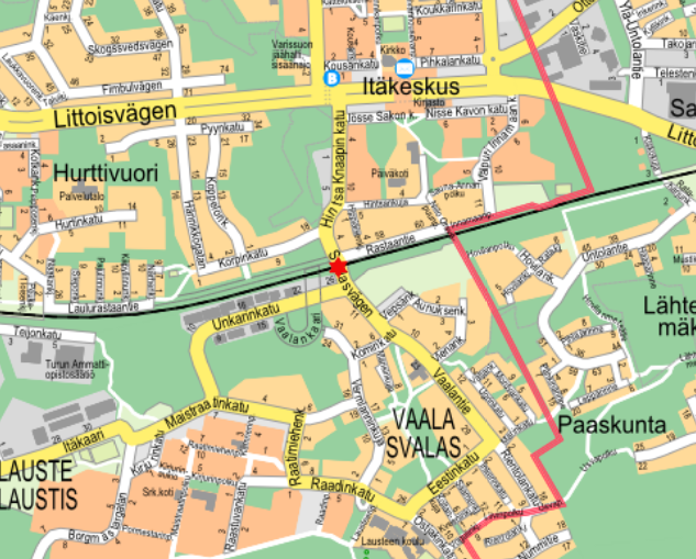 Vaalantien puomillinen tasoristeys epäkunnossa. Huolto menossa paikalle. Varovaisuutta! #turku #liikenne