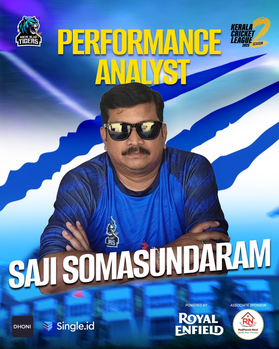 Kochibluetigers's tweet image. Saji Somasundaram sees performance beyond the numbers

While others just see the scoreboard, he studies stamina, reflexes, movement, and consistency.

Only a skilled performance analyst can connect the dots between effort and outcome.

#sajisomasundaram #performanceanalyst #KBT