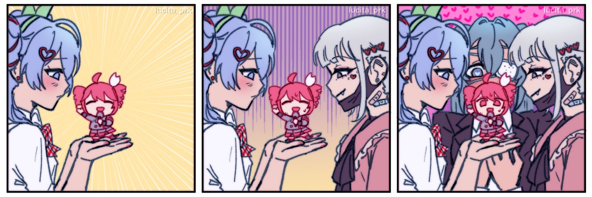 I was amused by this idea, so I drew it. I love tetoris teto soo much, she's so cute and squishy looking 
#mikuteto #hatsunemiku #kasaneteto