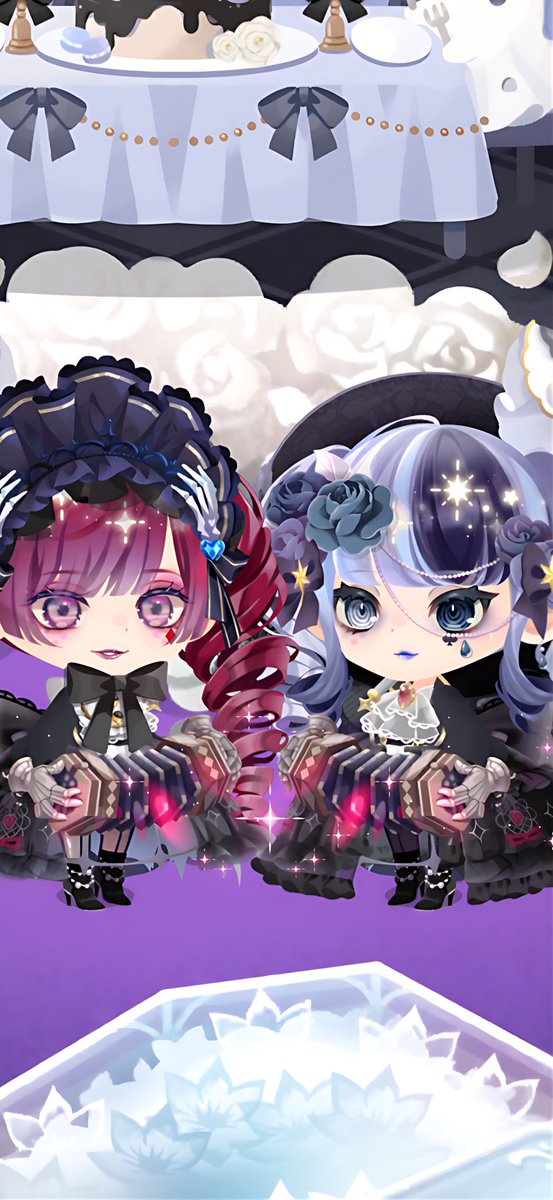 yori_pktw's tweet photo. 魔女王様@mazyoou と併せをしてきました～！！

ココリウムをわがま��言って組んでもらい、ファッションはうちの子達に仕えるメイドさん？というテーマで組んでくださったみたいです😭💓

コーデを褒めて頂いただけでなくこんな素敵な併せをさせて頂けるなんて…！
光栄です✨
またやりましょ🫶💕︎︎ https://t.co/jYB0K6MP9k