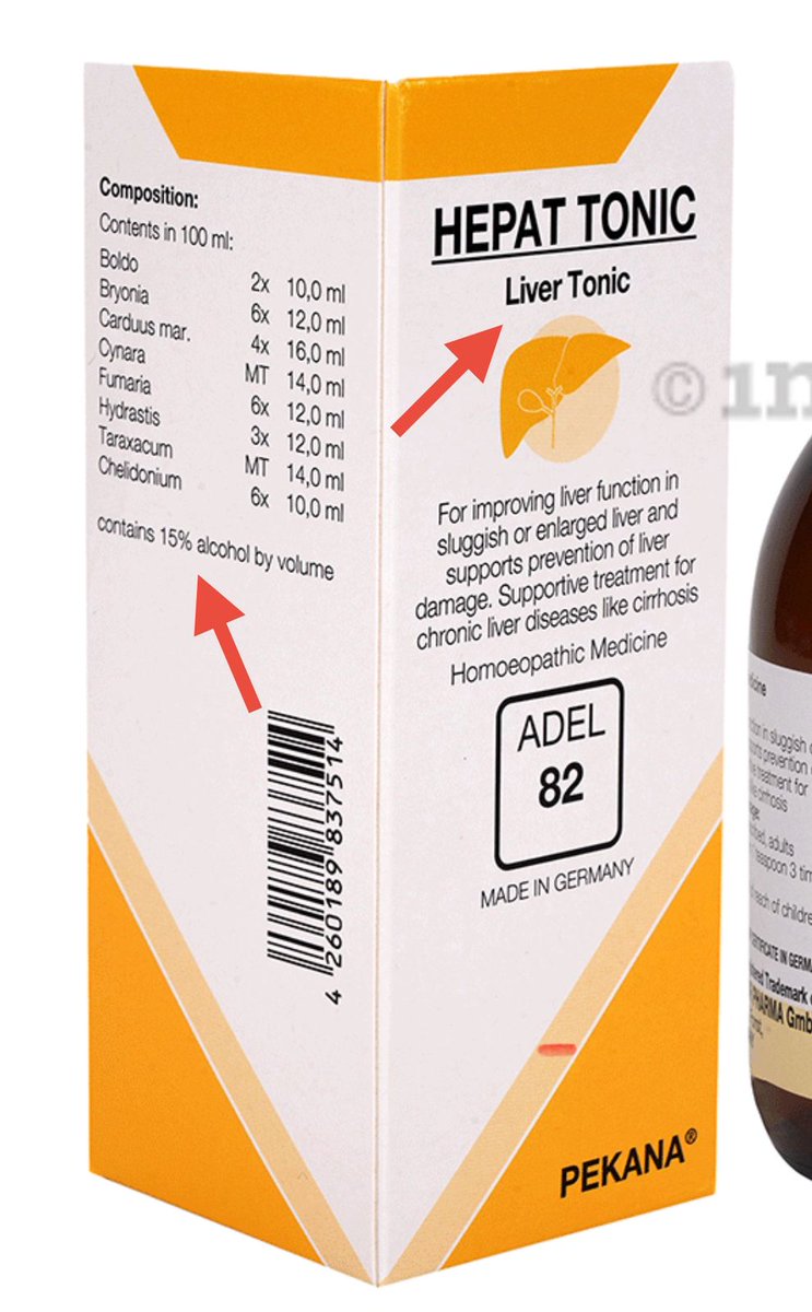 theliverdoc's tweet photo. Homeopathy "medicine" for liver health. 
There is nothing more stupid than Homeopathy and its practice. No idea how and why people believe in this nonsense. https://t.co/voGU4V6oZz