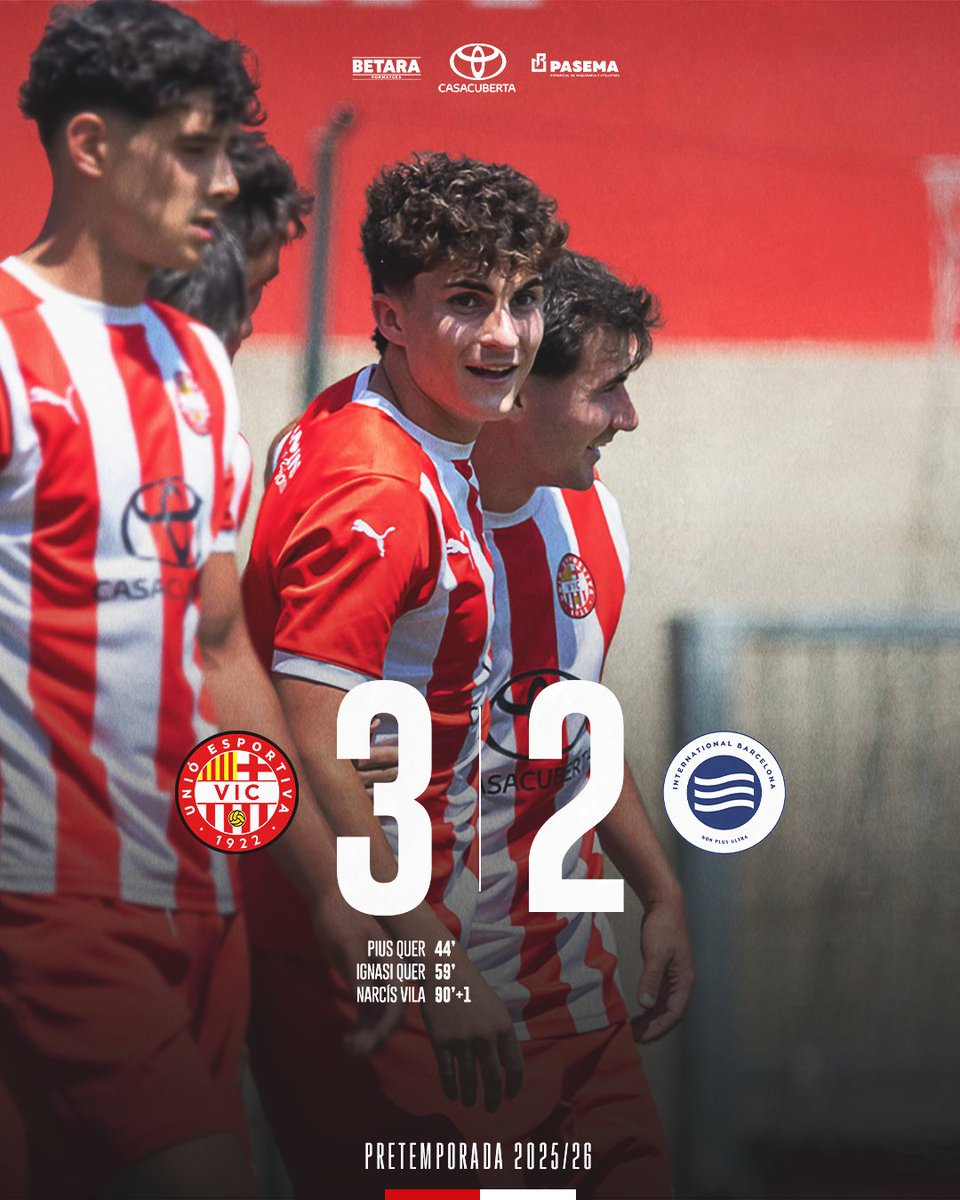 Primer test de pretemporada ✅

#SomUEVic 🔴⚪