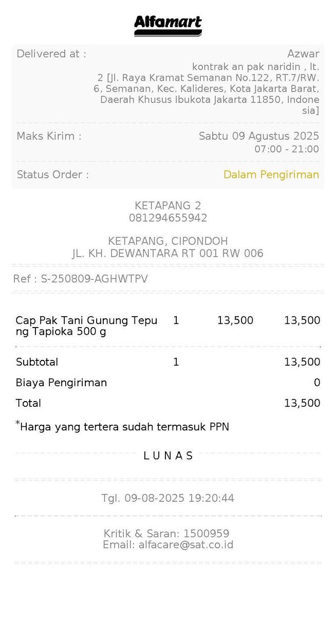 penuhmimpii's tweet photo. Part 2.
Keterlambatan Dan overload , yang ingin saya tanyakan apakah sop alfa , ketika pesanan masuk dan sudah tahu overload tidak dikonfirmasi kan ke customer? Atau menunggu dihubungi customer dulu ? , setelah saya chat mereka bilang baru jalan dan sampai skrg pun belum sampai https://t.co/fyv87GgZKb