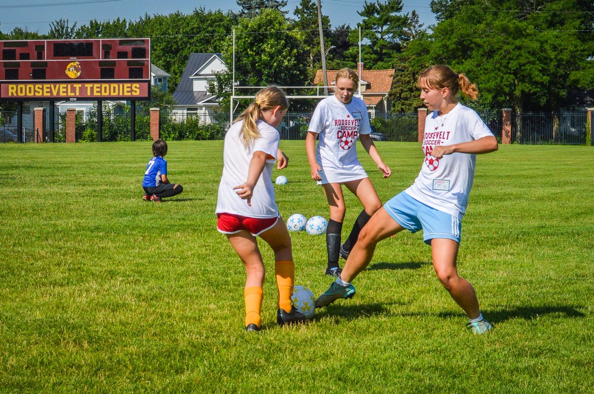 🐻⚽️ Teddy Soccer Camp! Our largest camp this year was packed with fun from water activities, games, watermelon and….soccer. Lots of laughs for both weeks, thanks for playing with us! See you next summer &amp; we hope you come check out Teddy Soccer games at Roosevelt. 📸: Cat Gau
