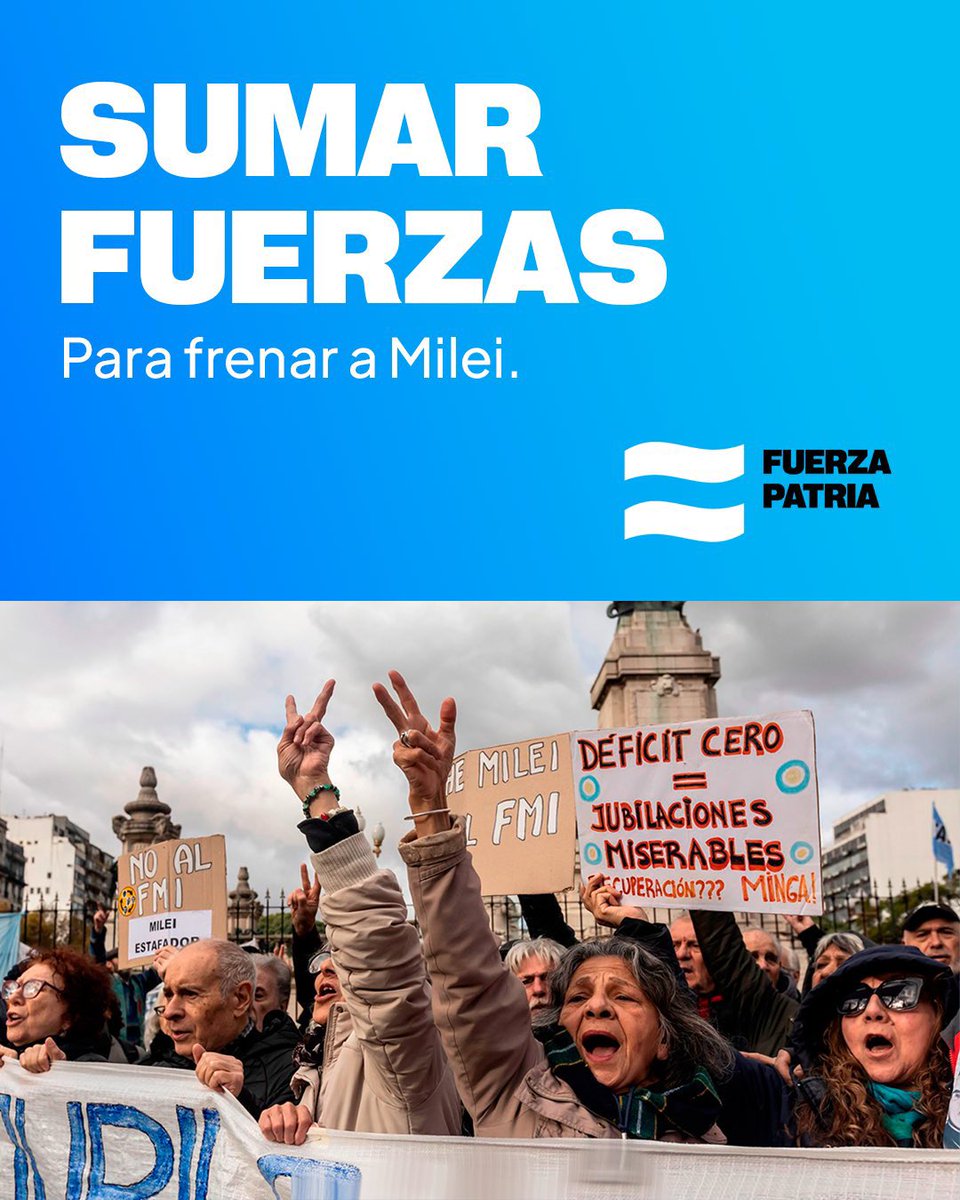 RubenEslaiman's tweet photo. SUMAR FUERZA
Una Fuerza que construya presente y futuro.

Una fuerza sensible y solidaria.

Una Fuerza para consolidar una alternativa que gane para volver a crecer. 

#SumarFuerza https://t.co/s1q4CEm3Ja
