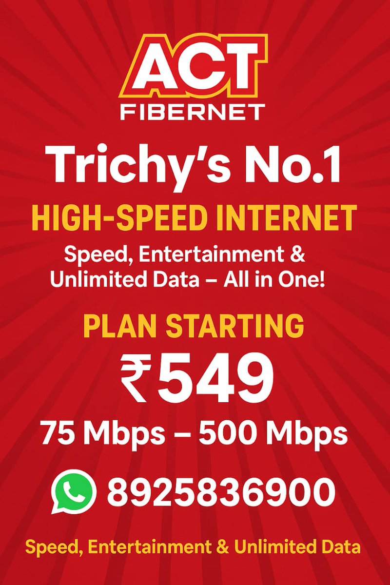 ACT Fibernet Trichy tweet media