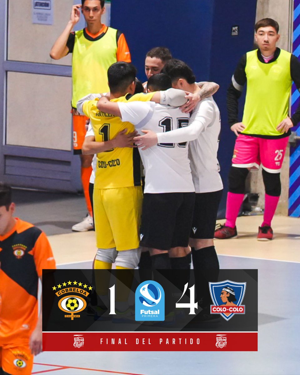¡𝐓𝐑𝐈𝐔𝐍𝐅𝐀𝐙𝐎 𝐃𝐄𝐋 𝐂𝐀𝐂𝐈𝐐𝐔𝐄! 🔥🤟🏼

Nuestro equipo de futsal venció a Cobreloa por 4 a 1 en la segunda fecha de la Fase Regular del Clausura 2025 en el CEVS de San Ramón. Los goles fueron obra de Chacón, López, Salas y Farías ⚽

¡A SEGUIR ASÍ MUCHACHOS! 💪🏽👏🏽