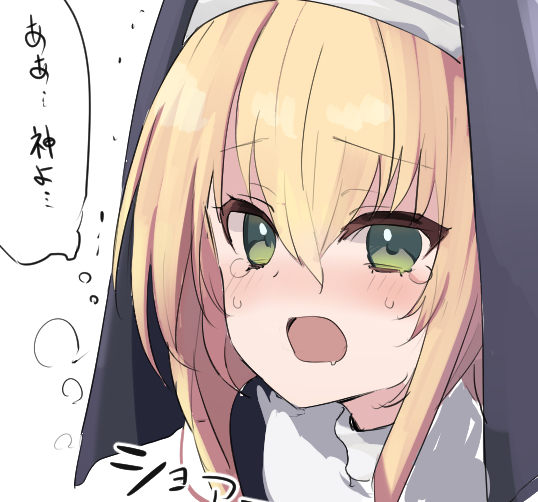 シスターさんのお漏らしskebも描いている途中でした… 