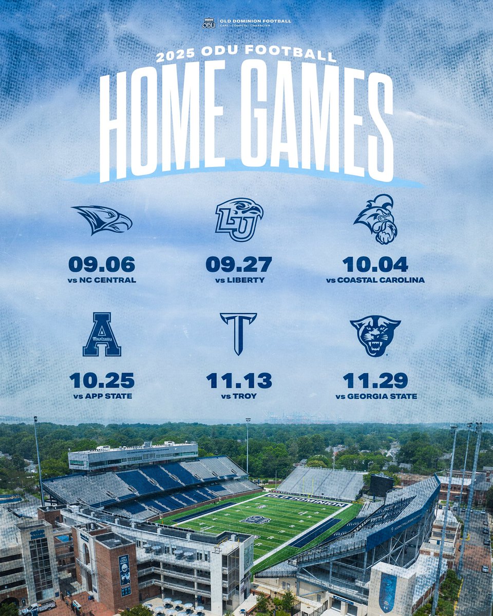 Tyler Lamar (@tylerlamar__) on Twitter photo Recruits ‼️
We’d love to see you at a ODU home games this year @ S.B. Ballard Stadium.
Come experience the energy from our fans and students and the see what a game day in Norfolk feels like! #PlayByTheBay
<a href="/CoachHSims/">HUNTER SIMS</a>
<a href="/StevieFBALL/">Stevie R. Guthoff</a> Recruits ‼️
We’d love to see you at a ODU home games this year @ S.B. Ballard Stadium.
Come experience the energy from our fans and students and the see what a game day in Norfolk feels like! #PlayByTheBay
<a href="/CoachHSims/">HUNTER SIMS</a>
<a href="/StevieFBALL/">Stevie R. Guthoff</a>