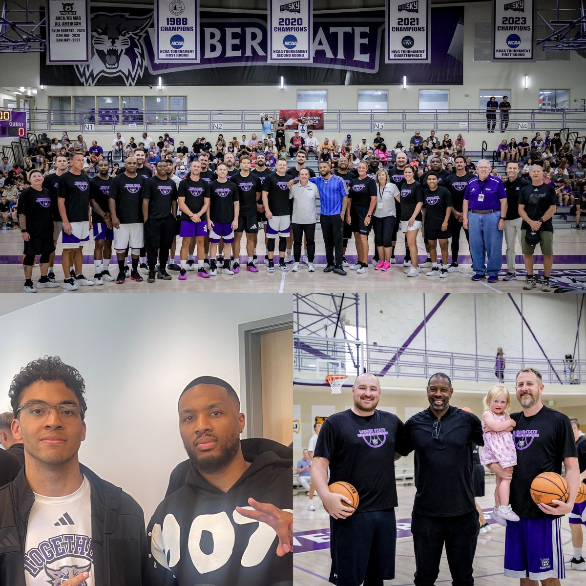 shaun_vandiver's tweet image. Last weekend was a blast watching alums from @WeberStateMBB &amp;amp; @WeberStateWBB hoop it up! Excited about @Dame_Lillard becoming our GM! #WildcatFam