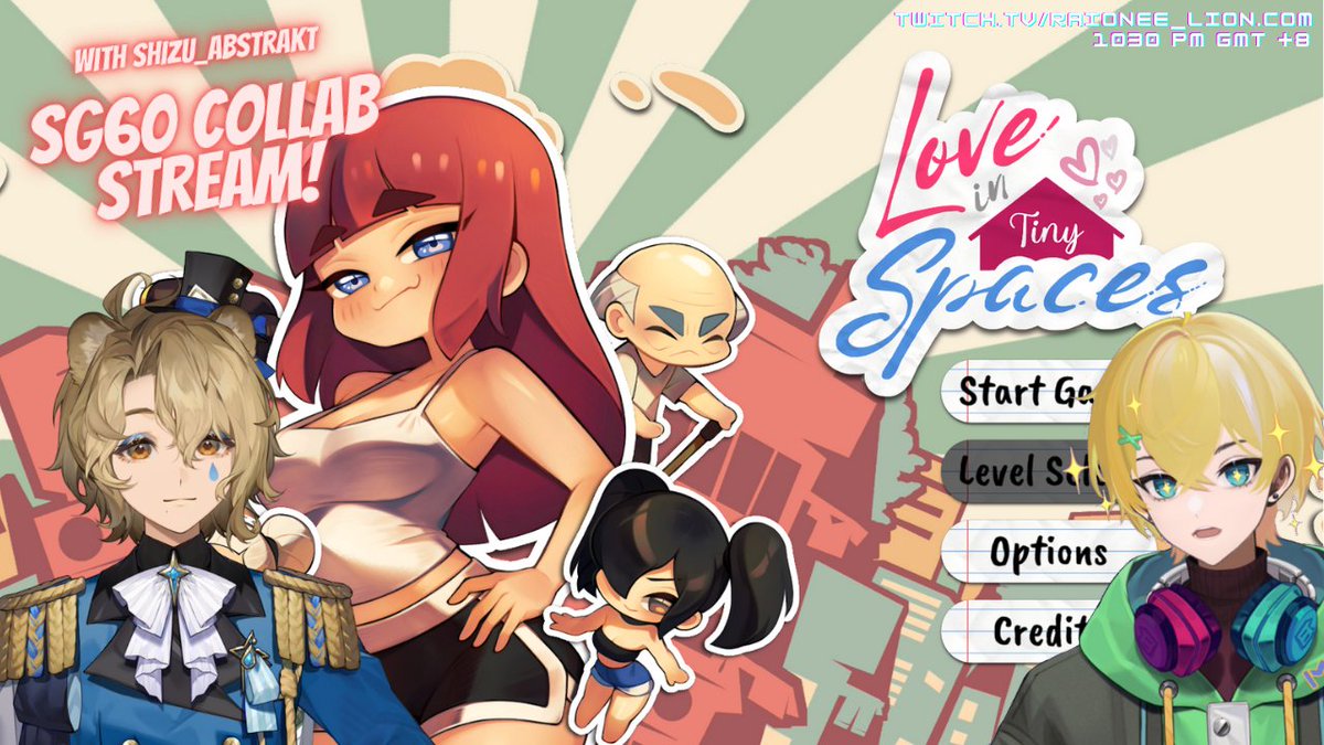 Gonna be patriotic cause National Day! 🇸🇬 Collab stream with <a href="/shizu_abstrakt/">@shizuabstrakt.bsky.social</a> playing <a href="/battlebrewpro/">BattleBrew Productions ✈️ Taipei Game Show</a> 's new game, Love in Tiny Spaces! Live now on Twitch.