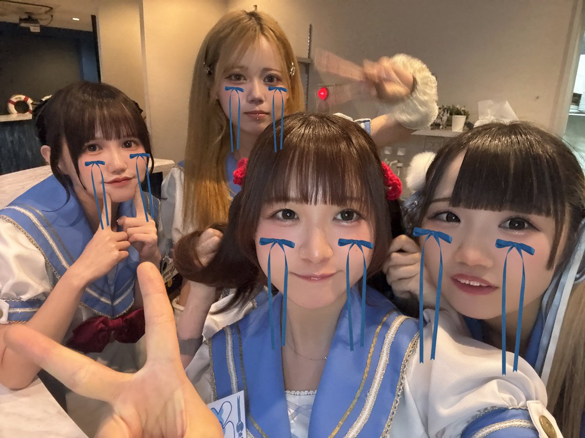 #AzureMariner

本日もご乗艦いただき
ありがとうございました🛳️🌟

わいわい補給艦とても楽しそうでしたね❣️

\ LAST /
♡みく
♡みるく
♡しらたま
♡みゅう
♡のん🪄︎︎

明日は11時にOPENします！

船乗り様のご乗艦
お待ちしております🛳️🌟

#名古屋コンカフェ #名駅