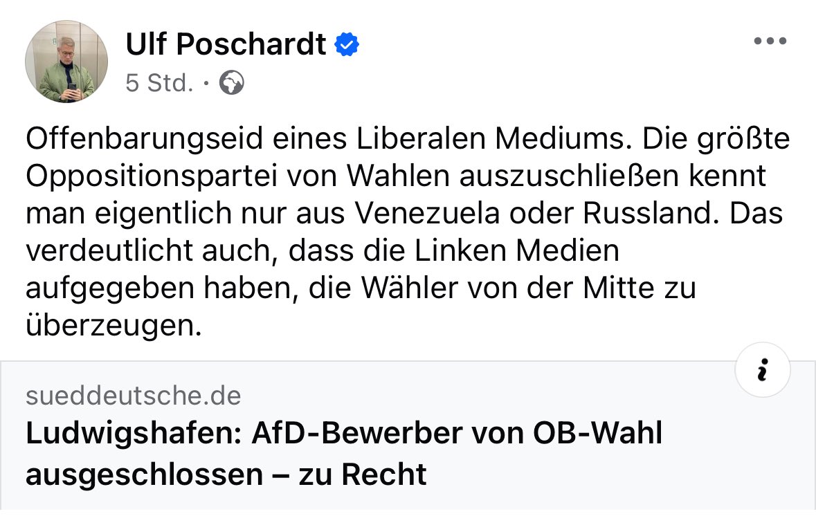Ulf Poschardt (<a href="/ulfposh/">Ulf Poschardt</a>) via Facebook am 09.08.2025.