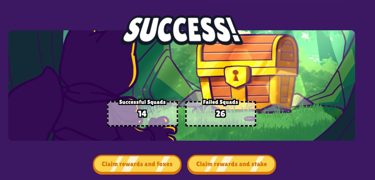 I'm back for the best moment of the week
My foxes came back from <a href="/FamousFoxFed/">Famous Fox Federation 🦊🟠</a> weekly mission
14 were successful
26 failed