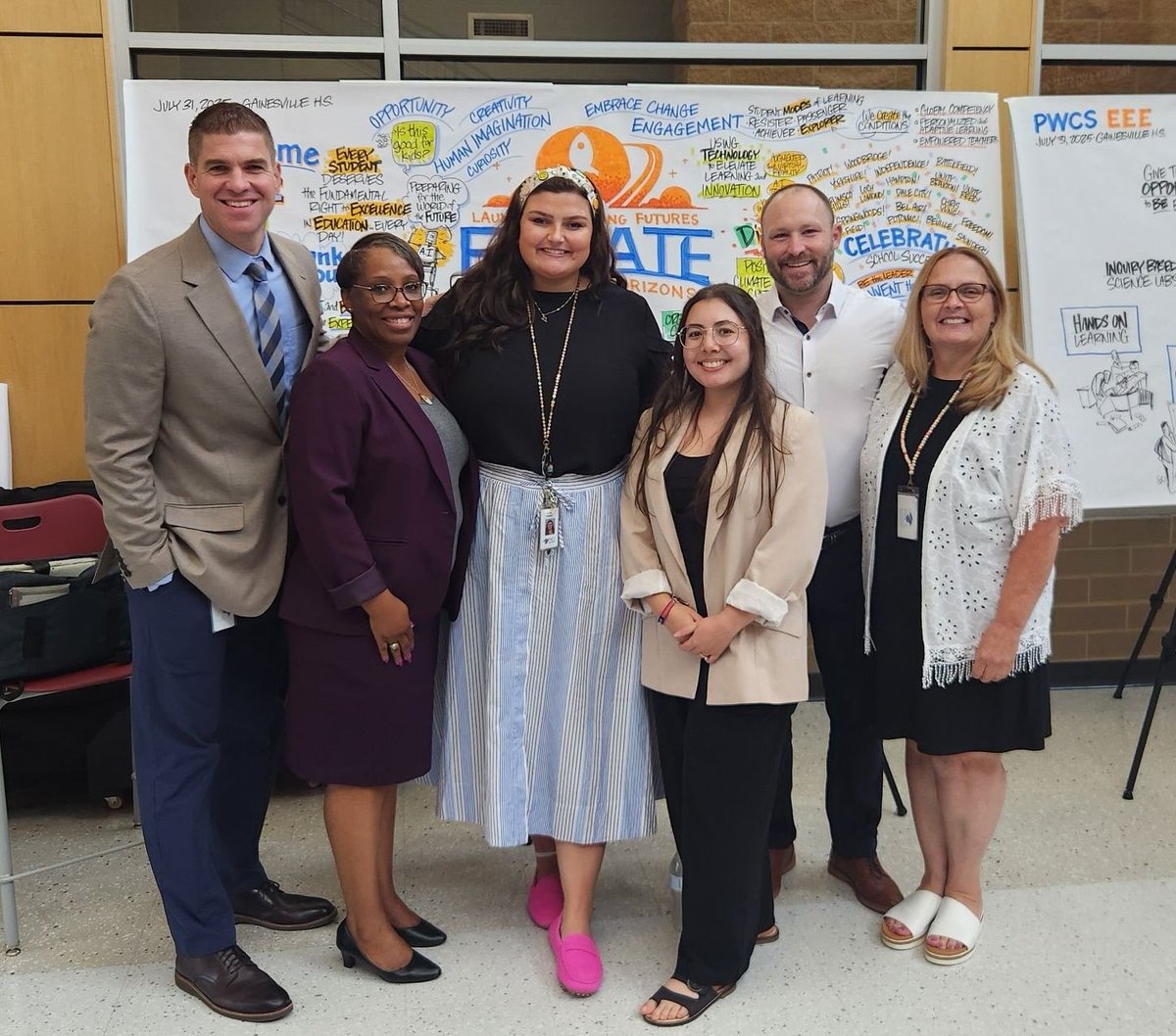 _AndyJacks's tweet image. Some of our Ellis Crew were recently representing at the PWCS annual Excellence and Equity in Education Conference! I&apos;m a lucky principal to have so many amazing people on our crew! #EllisExplorers