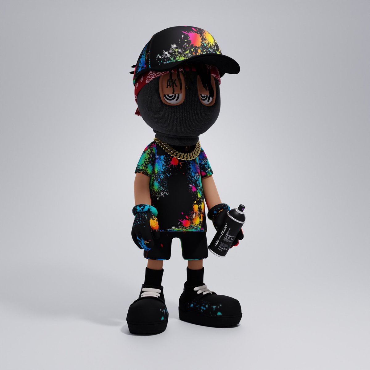 Debating on buying a blank to paint in order to make this beast come to life in physical form 🤔 #akidcalledbeast