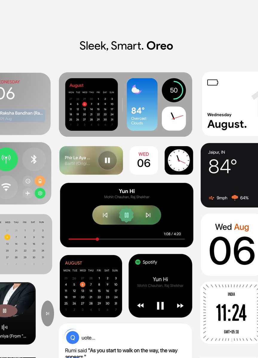 𝗢𝗿𝗲𝗼 𝗞𝗪𝗚𝗧 𝗨𝗽𝗱𝗮𝘁𝗲!🔥

✨ Redesigned existing widgets
🆕 Added fresh new ones

Check here: play.google.com/store/apps/det…

Should we drop a SALE for Oreo KWGT?👀

#OreoKwgt #Widgets #Kwgt #Androidcustomization